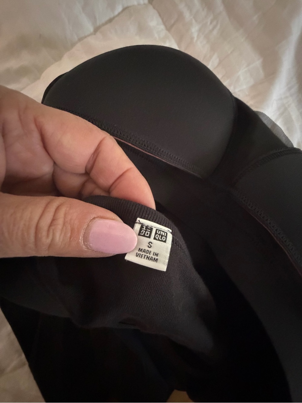 Uniqlo Black Midi Dress with Spaghetti Straps - Picture 7 of 9